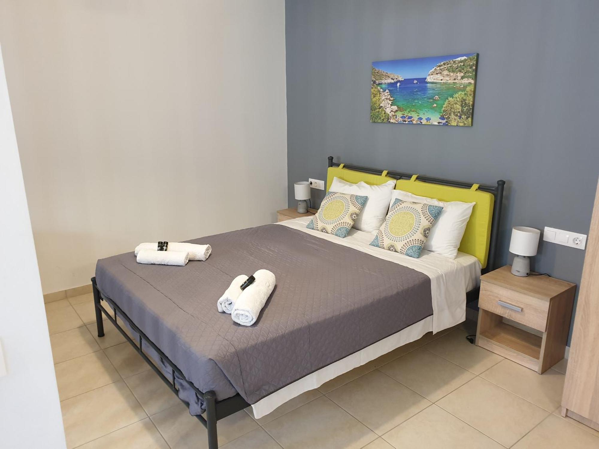 Green - Comfy Center Rodos Asgourou Dış mekan fotoğraf