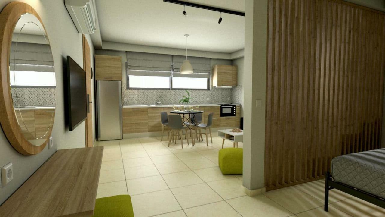 Green - Comfy Center Rodos Asgourou Dış mekan fotoğraf