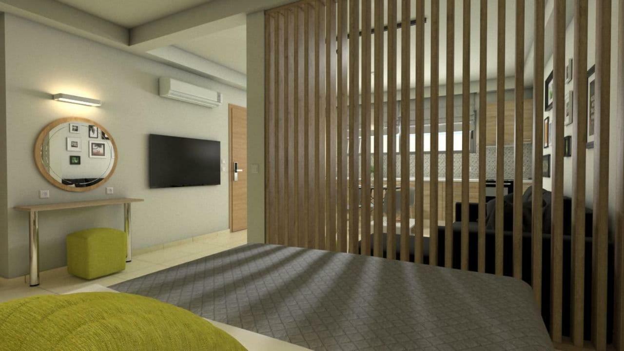 Green - Comfy Center Rodos Asgourou Dış mekan fotoğraf